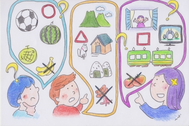 考えながら出来るワークシート活動　～あそぼ！②「かたちのおうた」を使って～