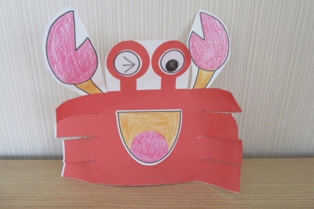 カニさん工作アイデア　～夏の活動のひとつに～